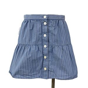 Madewell- Blue White Stripe Mini Skirt Size Small